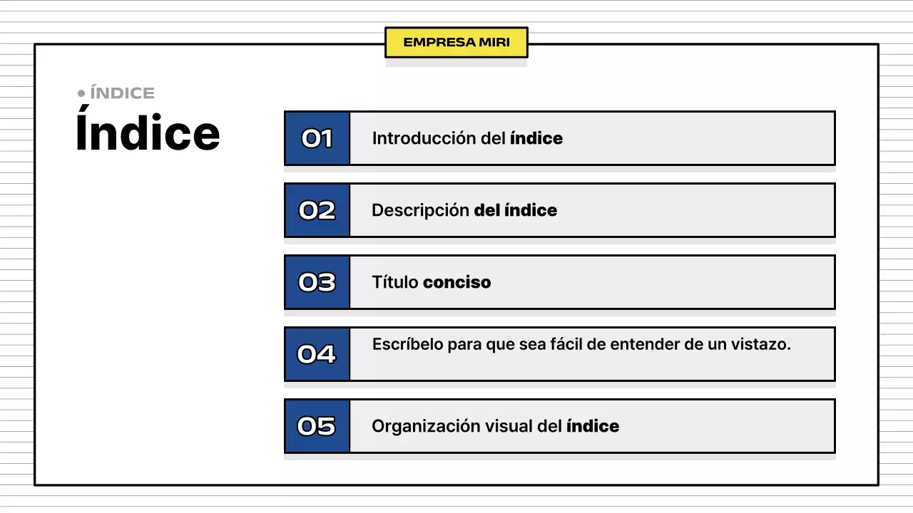 Yellow Simple Descripción de la empresa