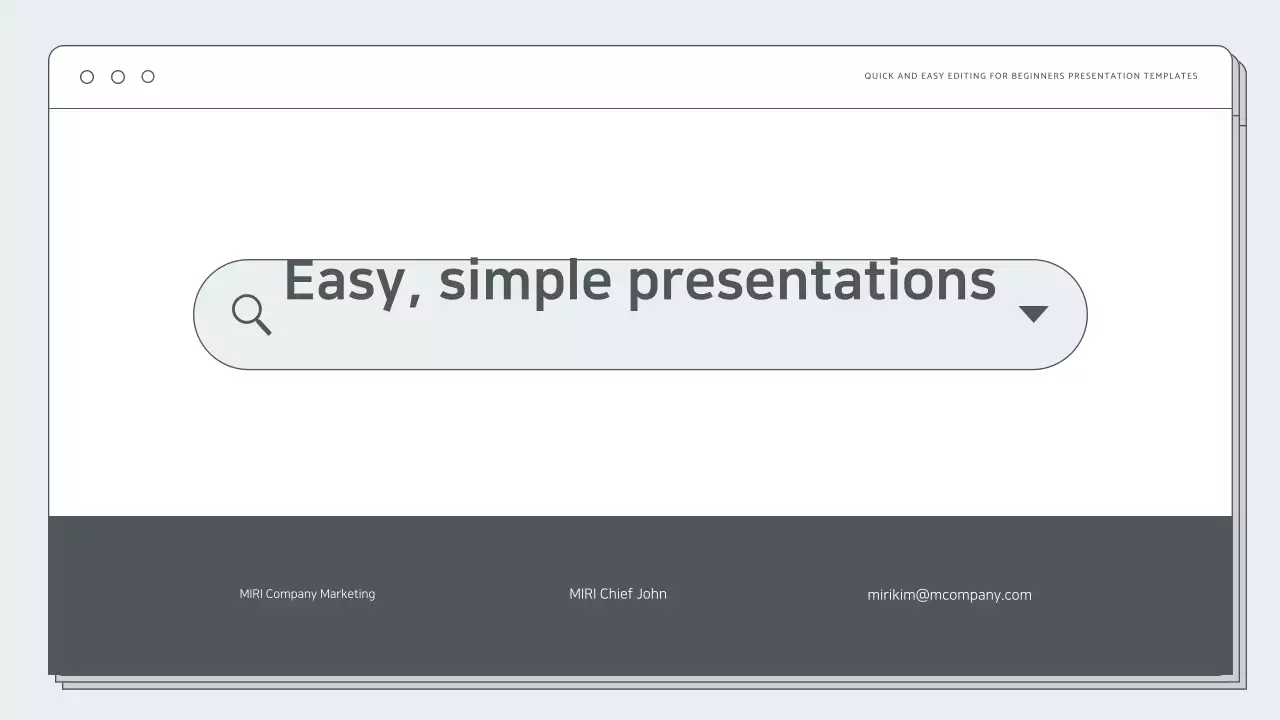 Mint Simple Presentation Documentation