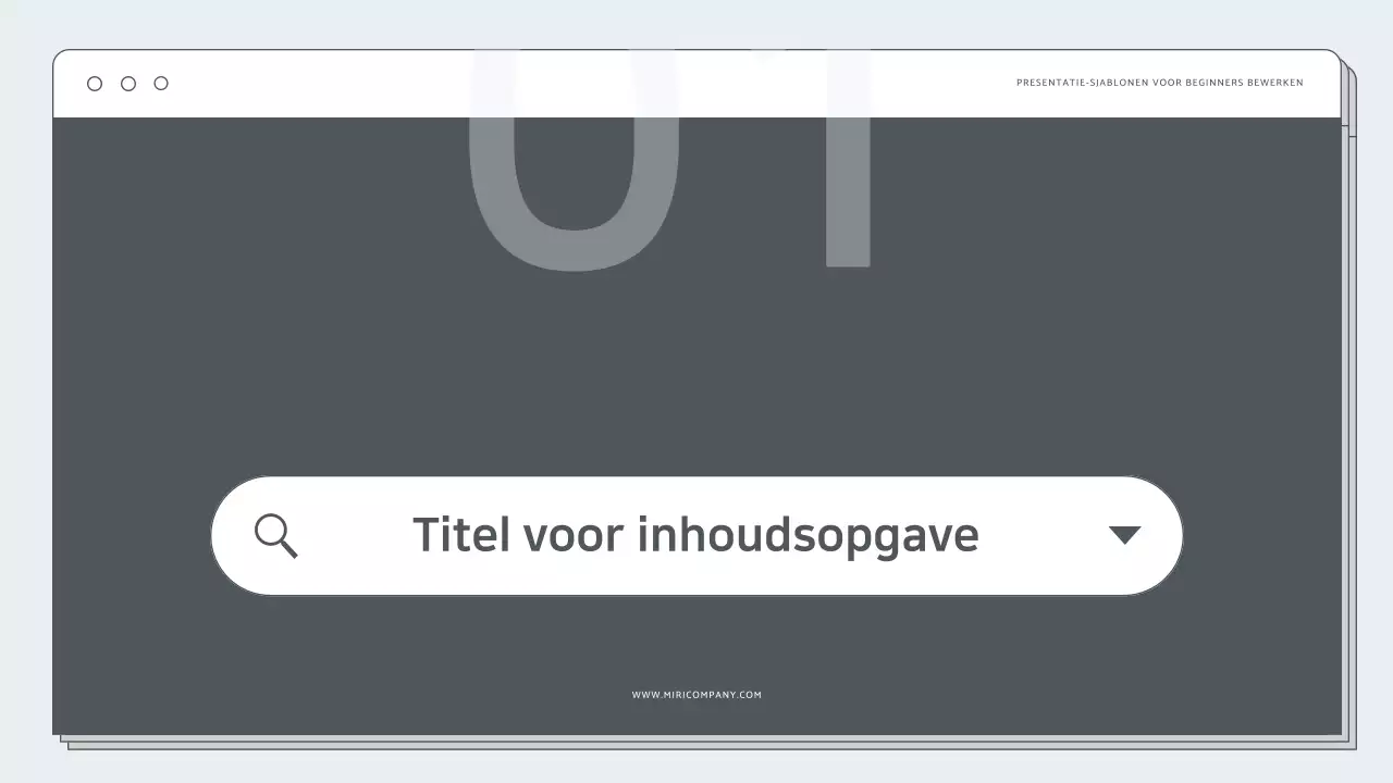 Mint Eenvoudige Presentatie Documentatie