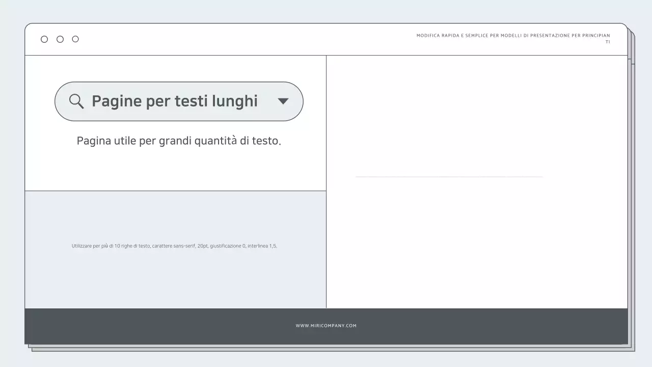 Documentazione della presentazione semplice della menta