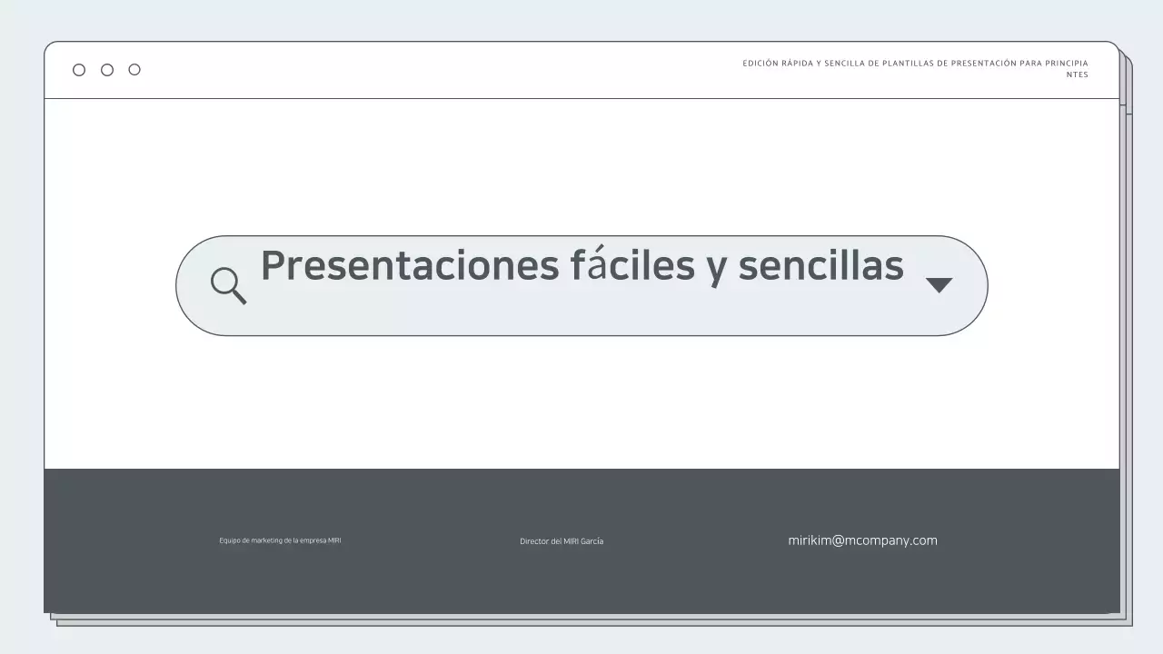 Documentación de la presentación de Mint Simple