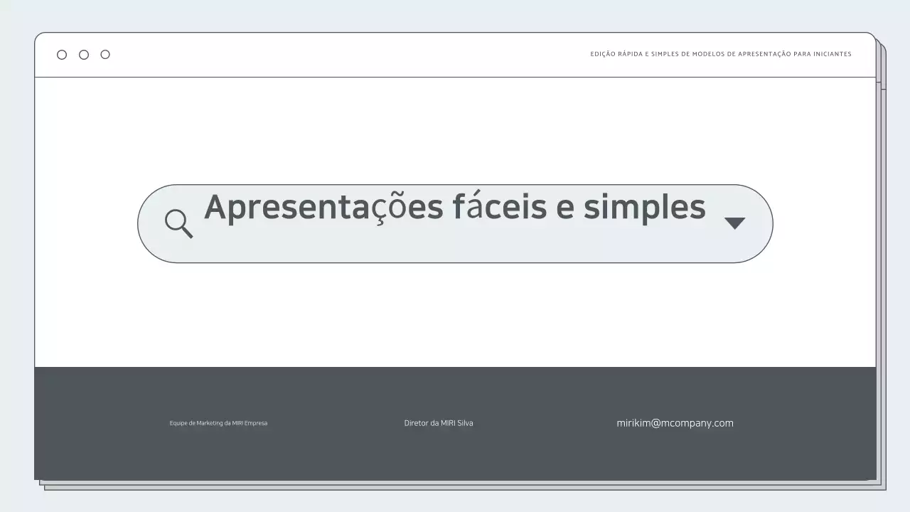 Documentação de apresentação simples do Mint