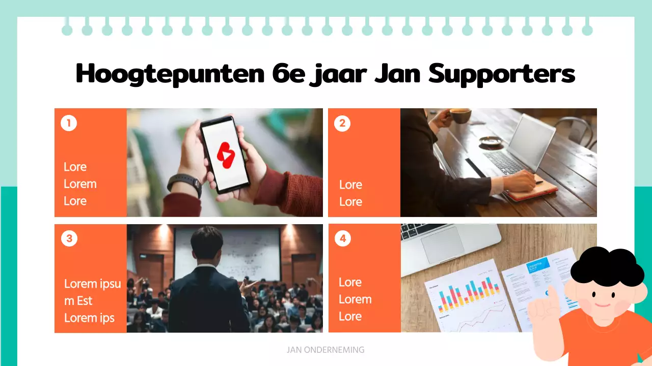 Oranje eenvoudig activiteitenrapport