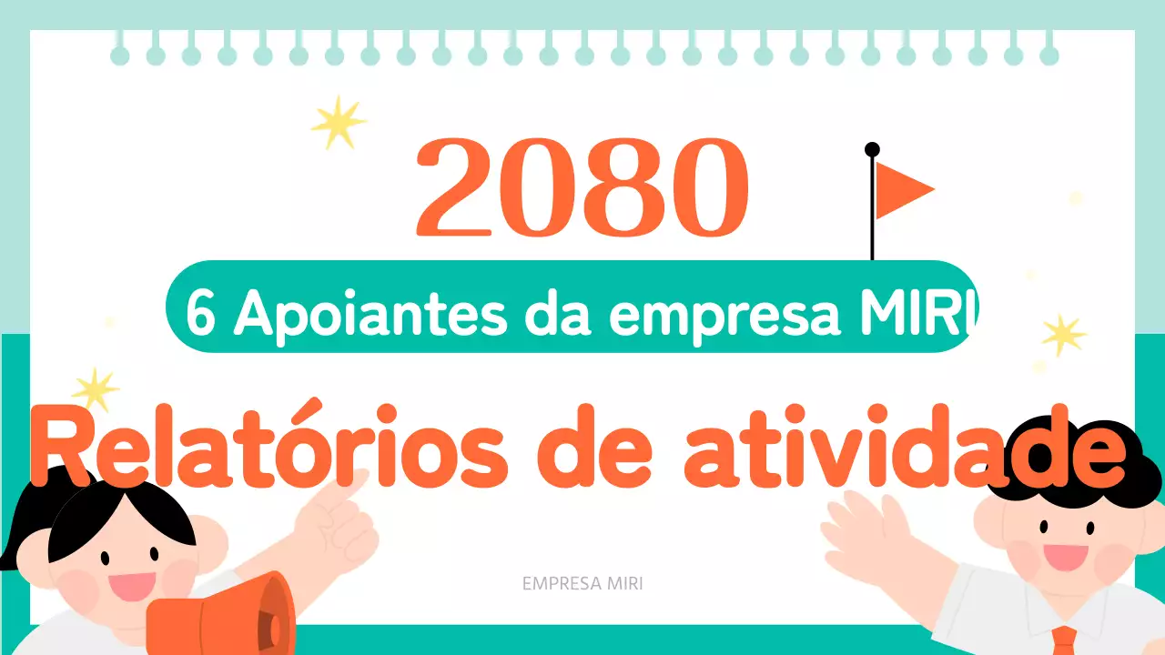 Relatório de atividade simples laranja