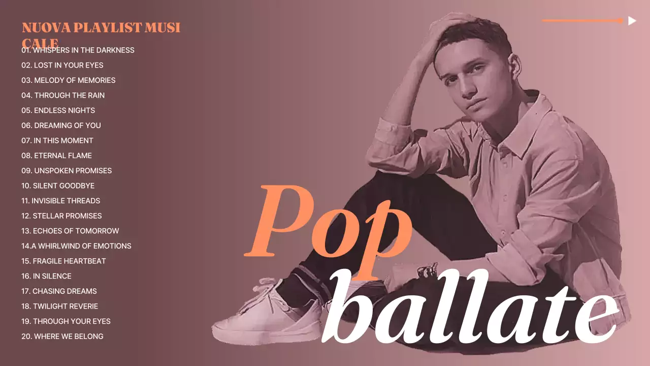 playlist di musica moderna arancione