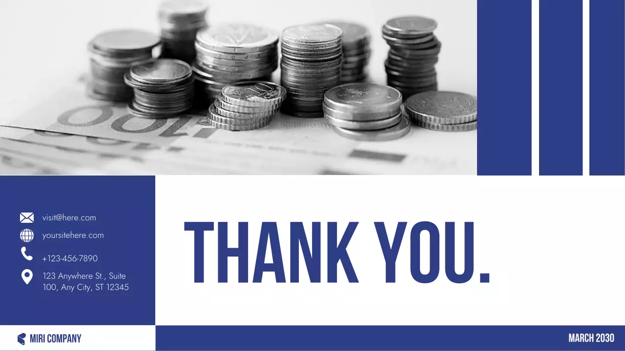 Blue Professional Budget Planner Presentation