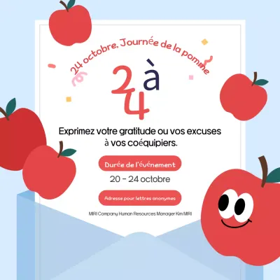 Événement d'annonce bleu clair