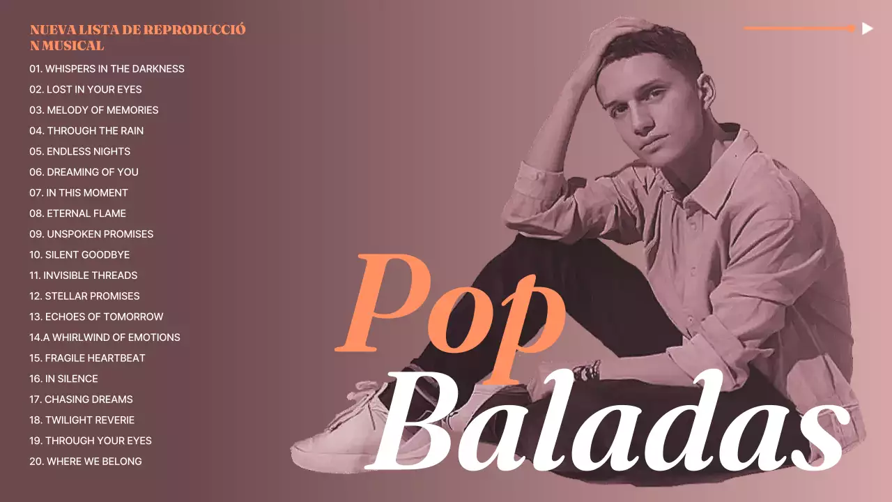 lista de reproducción de música moderna naranja