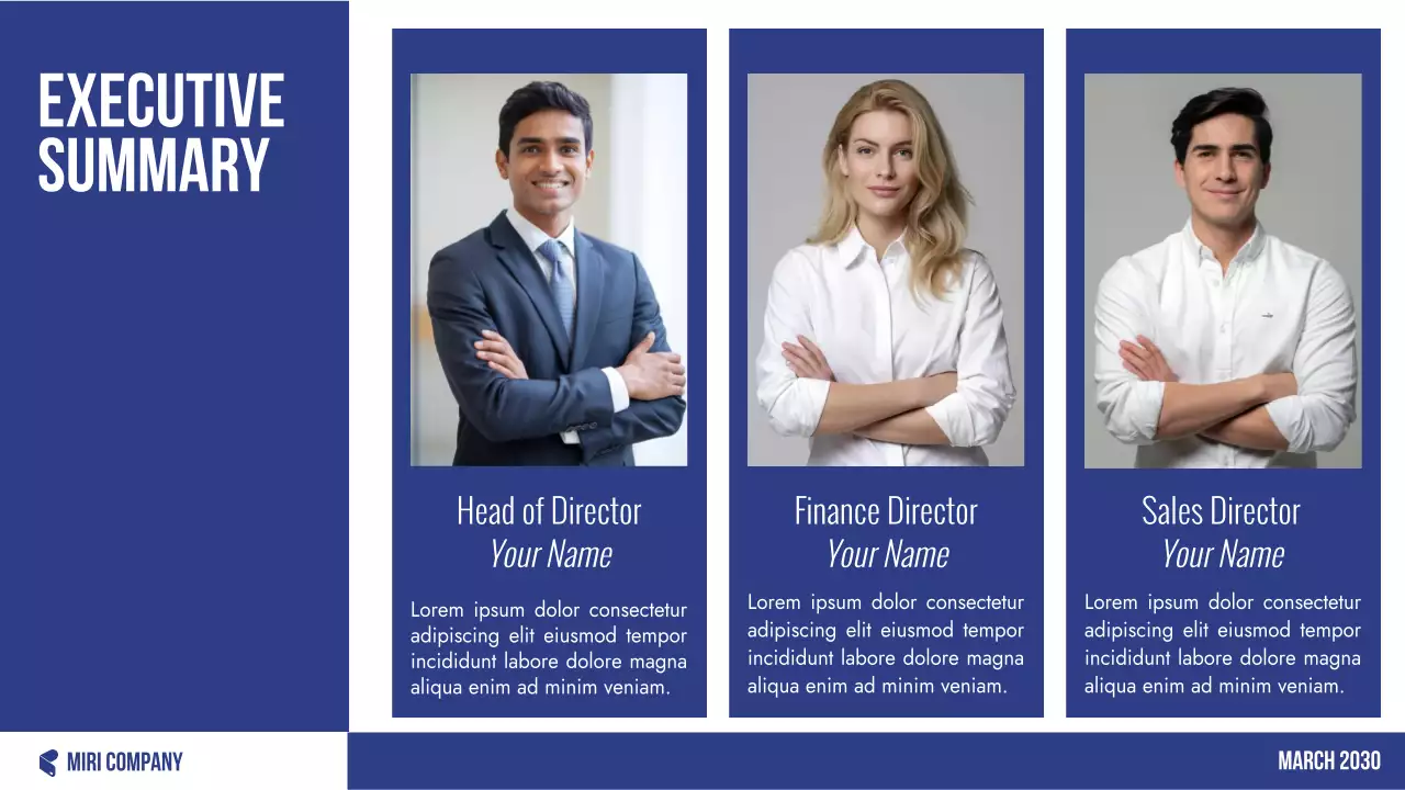 Blue Professional Budget Planner Presentation