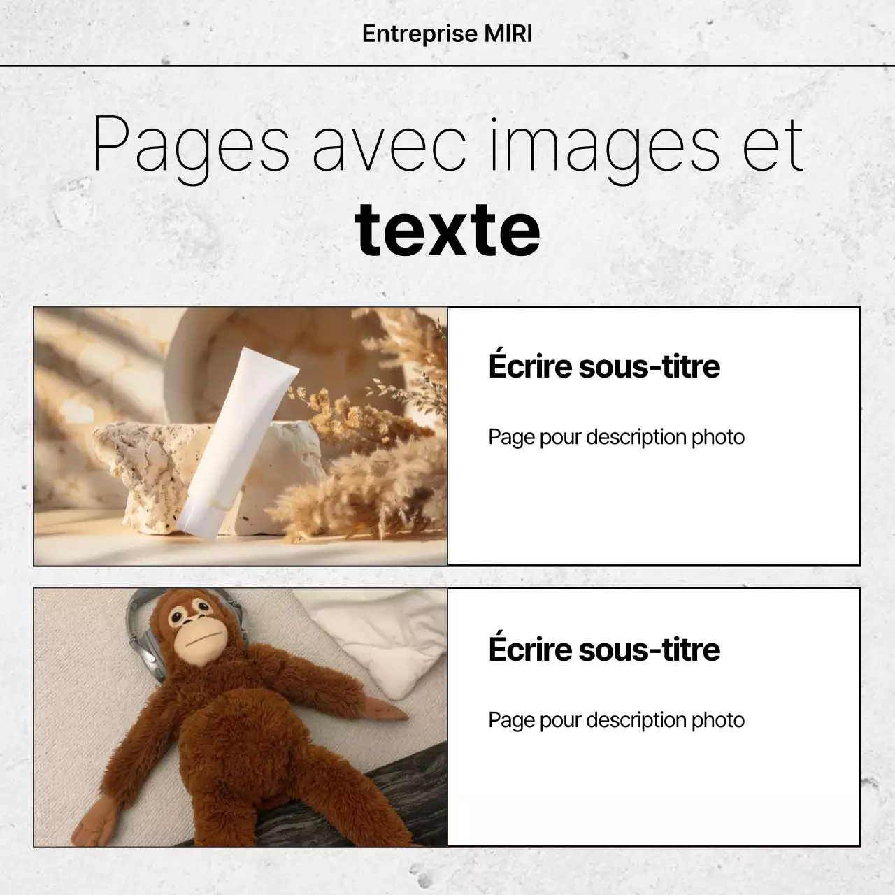 Publicité blanche de conception simple