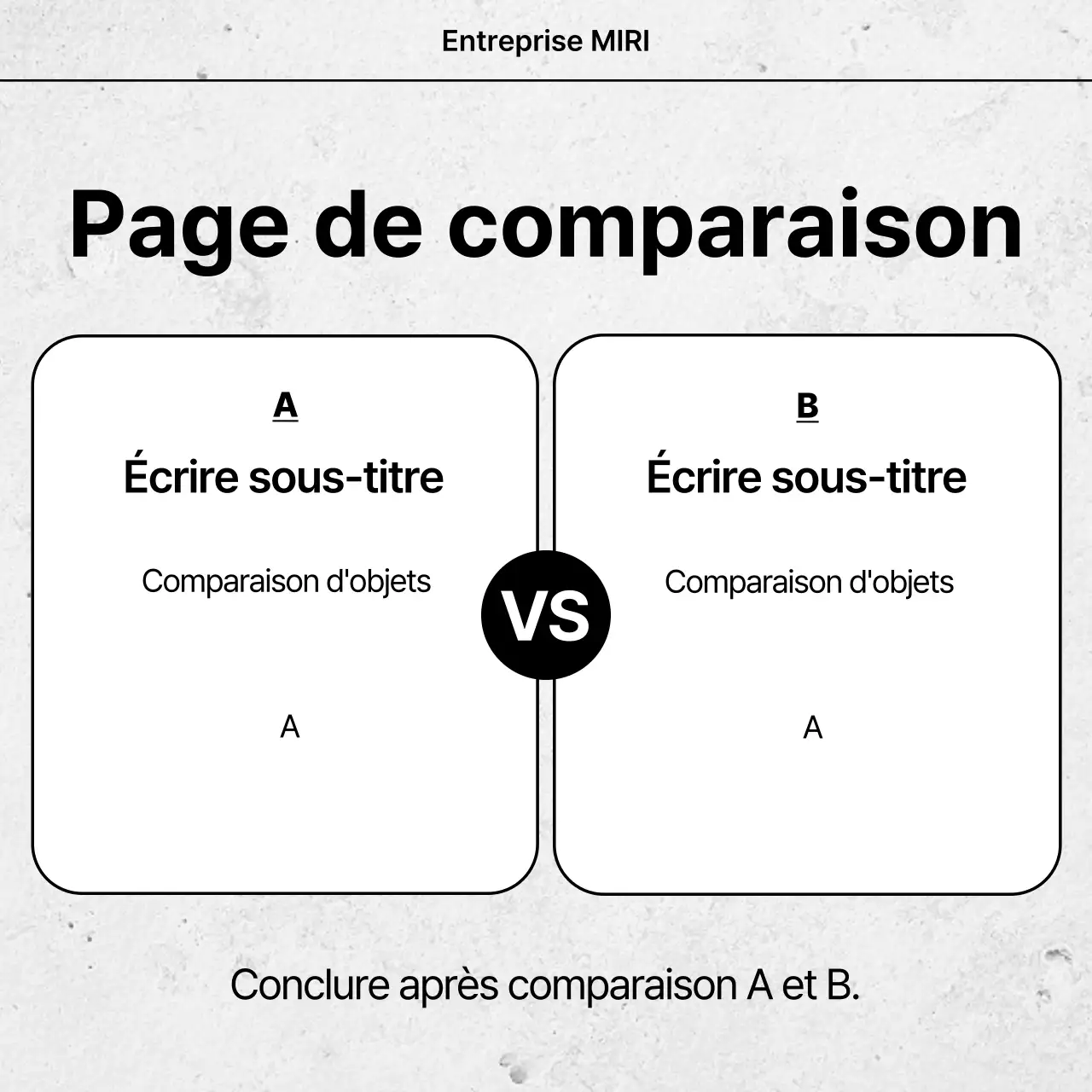 Publicité blanche de conception simple