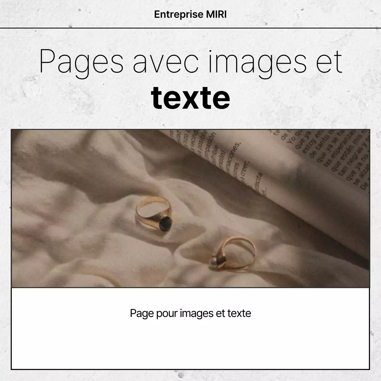 Publicité blanche de conception simple