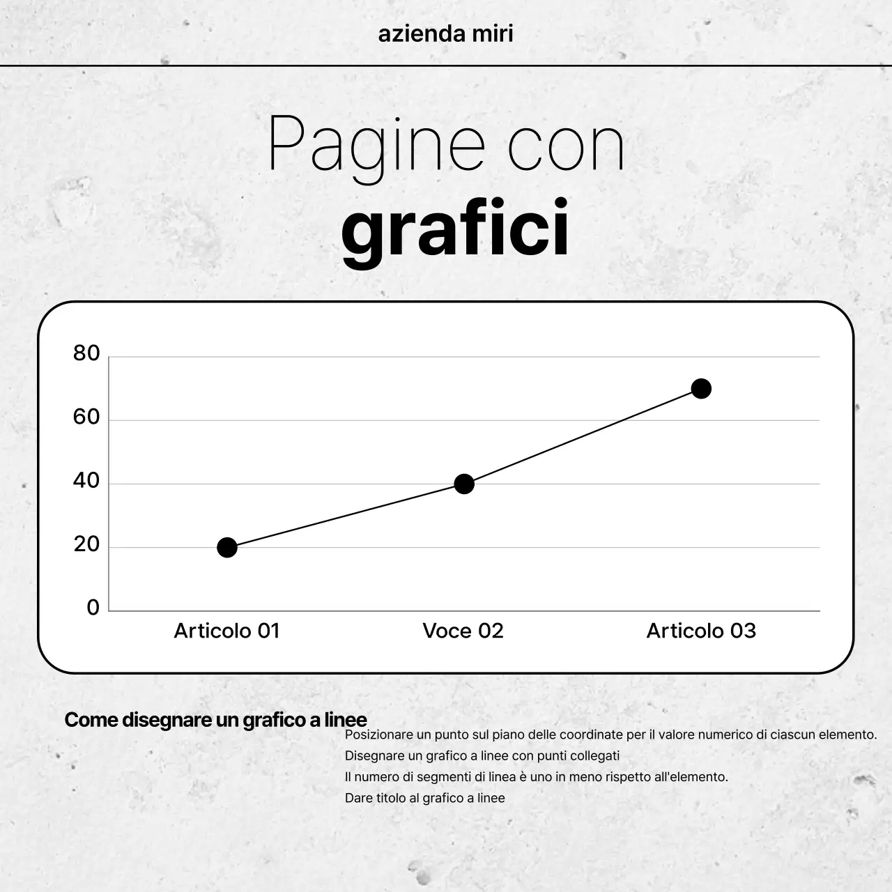 Annuncio bianco dal design semplice