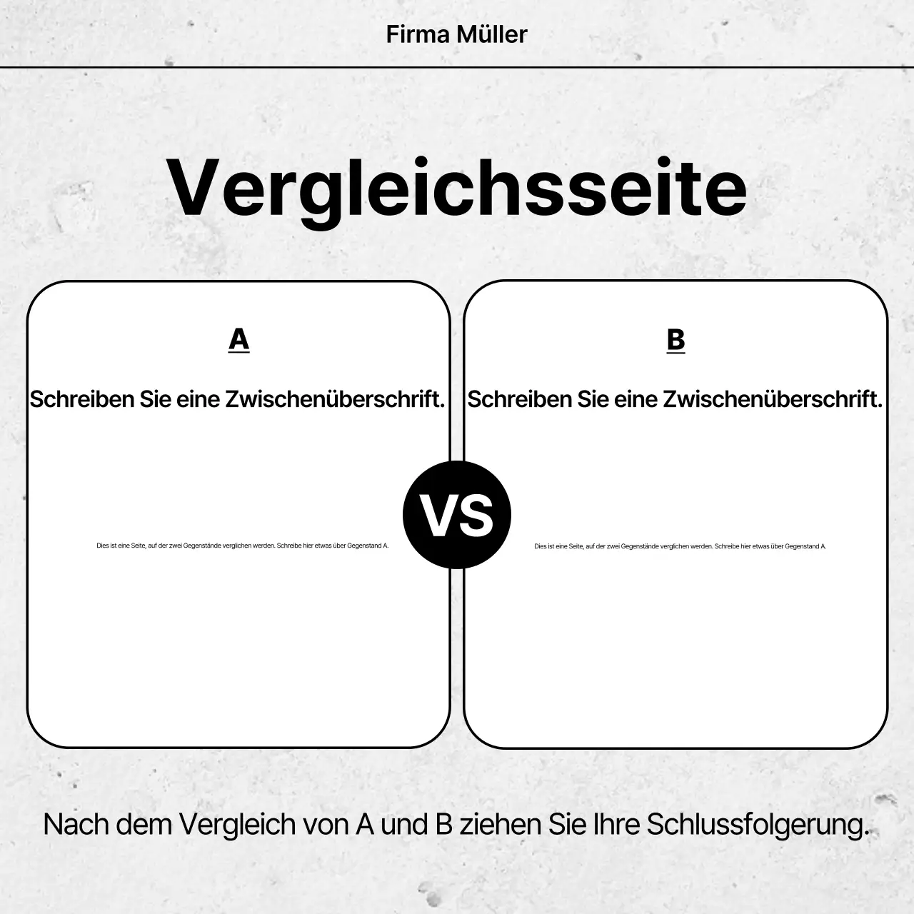 Weißes einfaches Design Anzeige