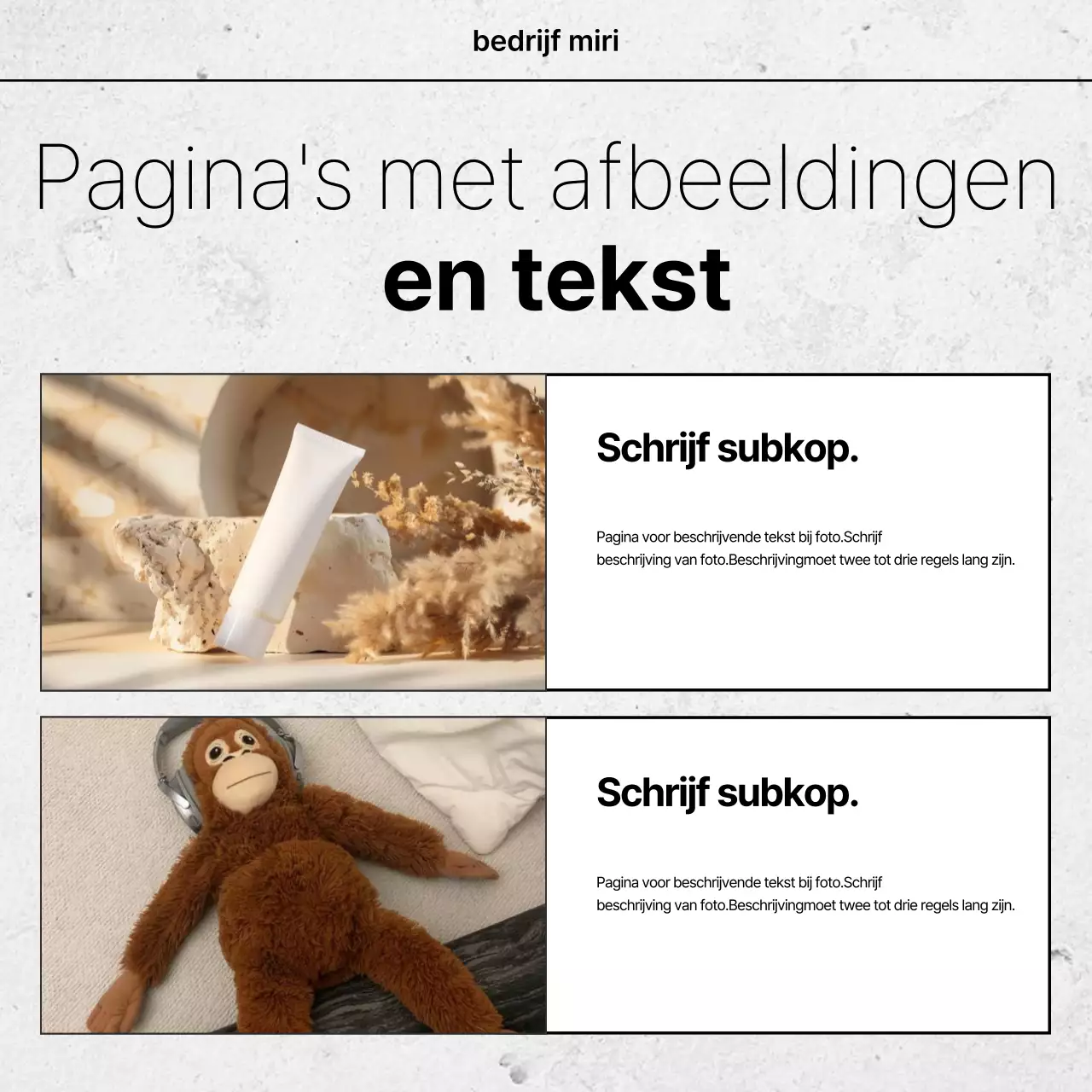 Witte eenvoudige ontwerpadvertentie