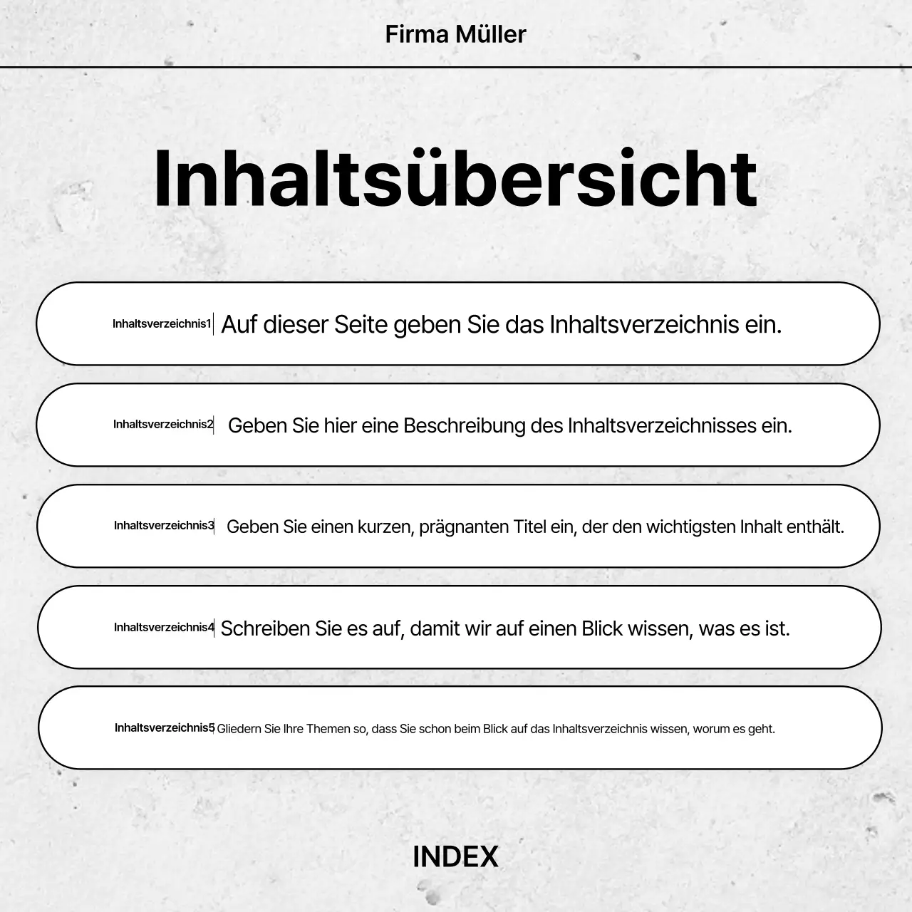 Weißes einfaches Design Anzeige