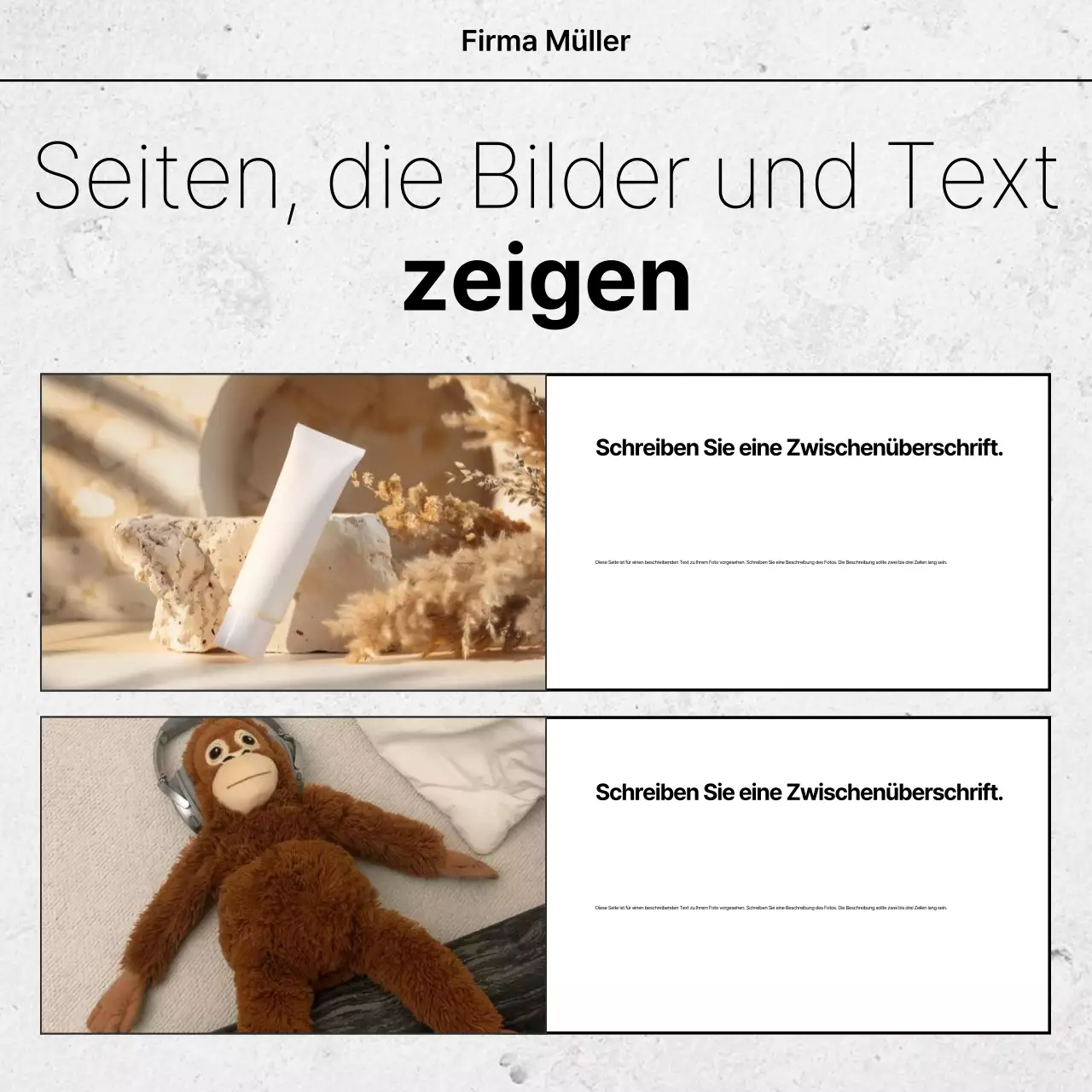 Weißes einfaches Design Anzeige