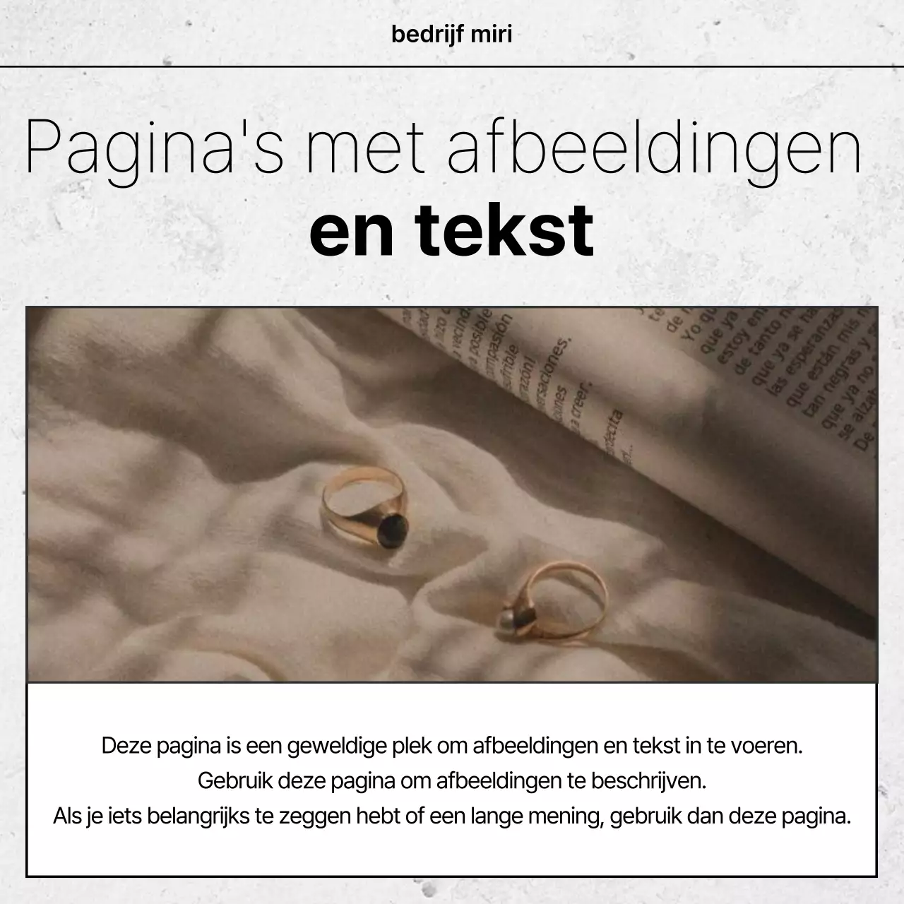 Witte eenvoudige ontwerpadvertentie