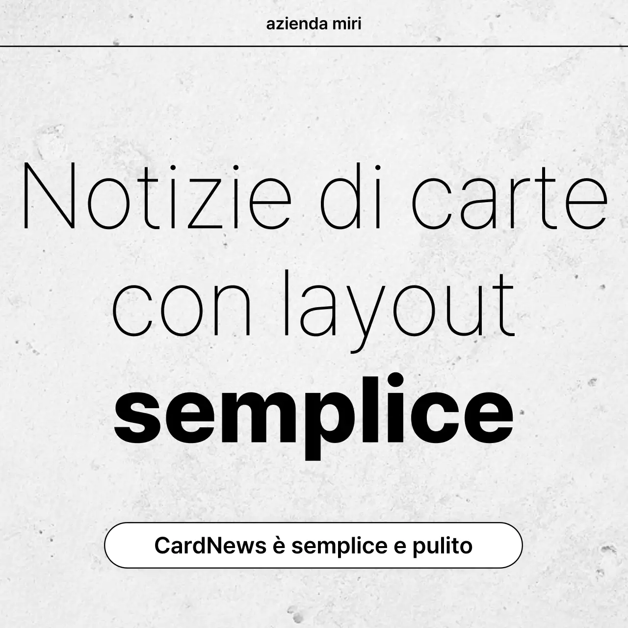 Annuncio bianco dal design semplice