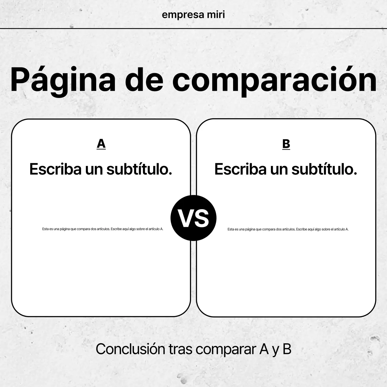 Anuncio blanco de diseño sencillo