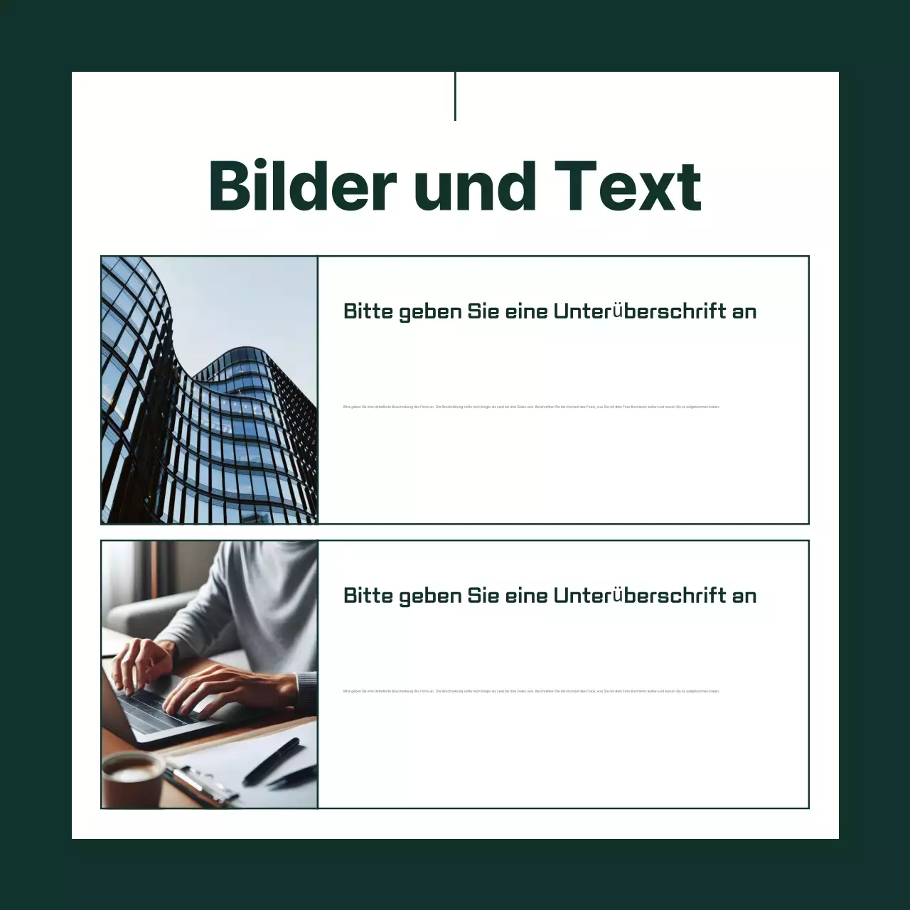 Khaki Einfaches Design Anzeige