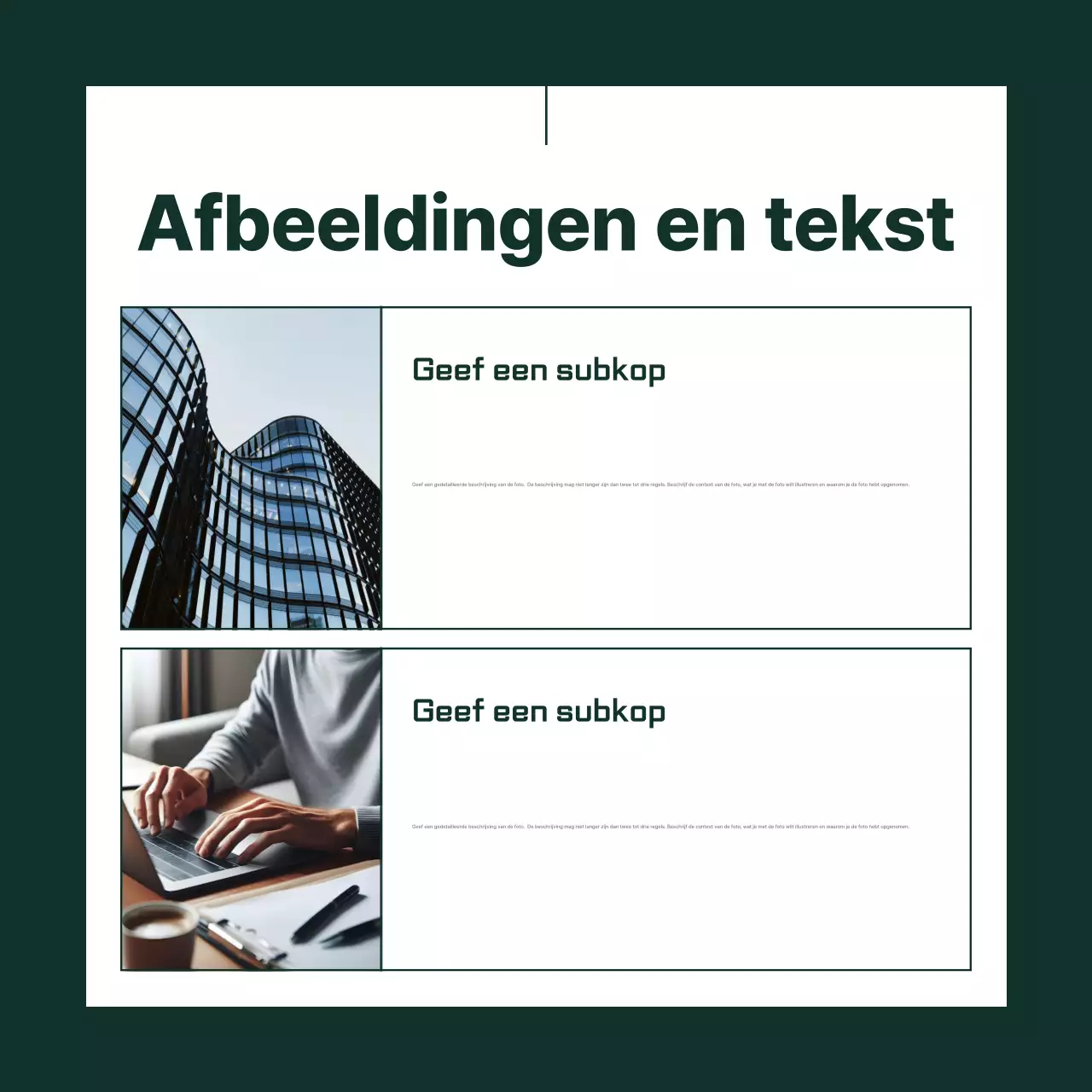 Khaki eenvoudig ontwerp advertentie