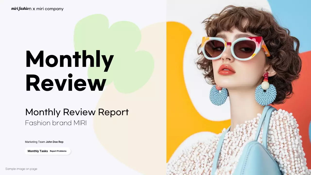 Báo cáo thời trang hiện đại màu cam