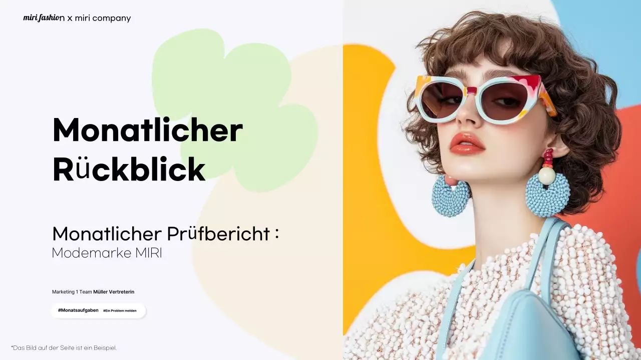 Orange Modern Fashion Report