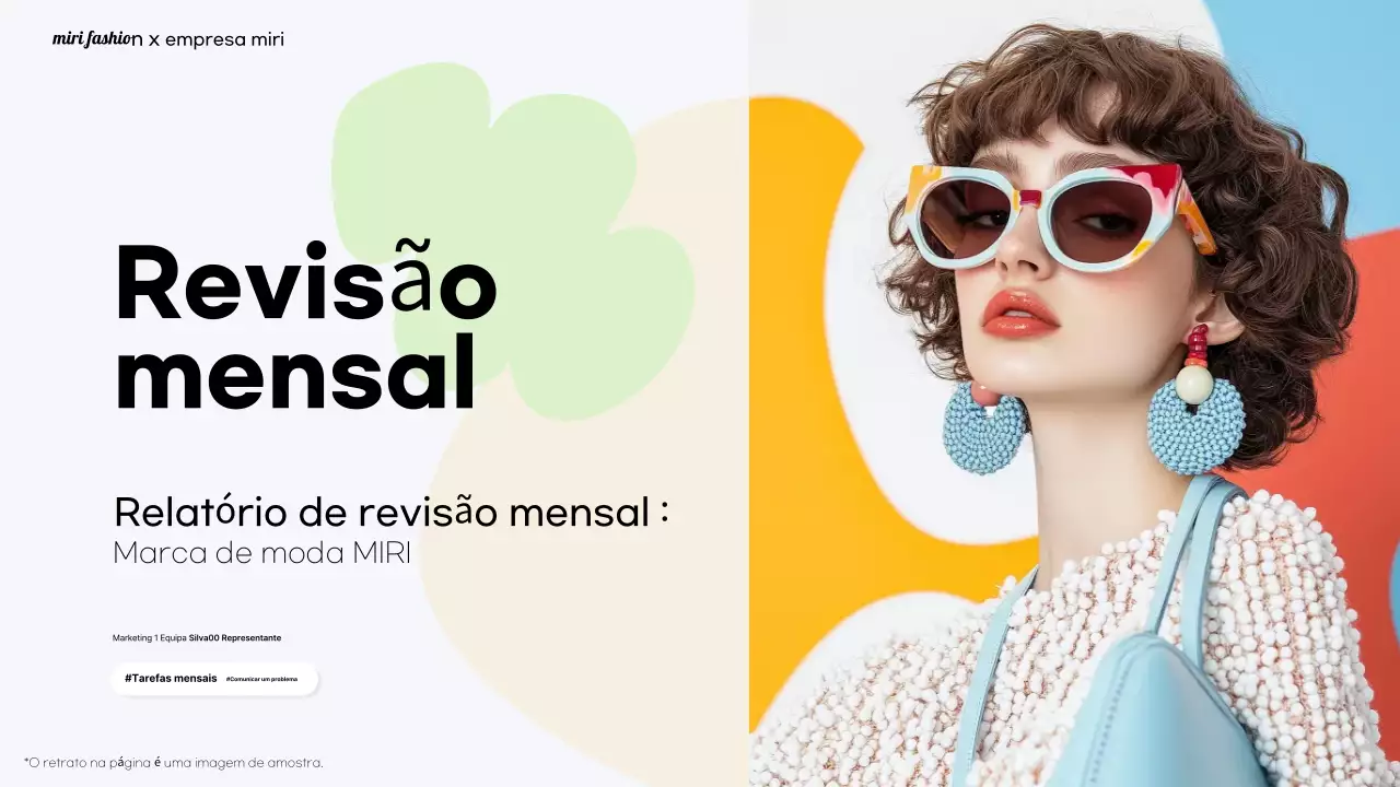 Relatório de Moda Moderna Laranja