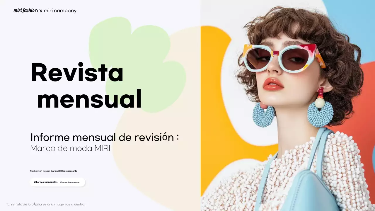 Informe Orange Modern Fashion