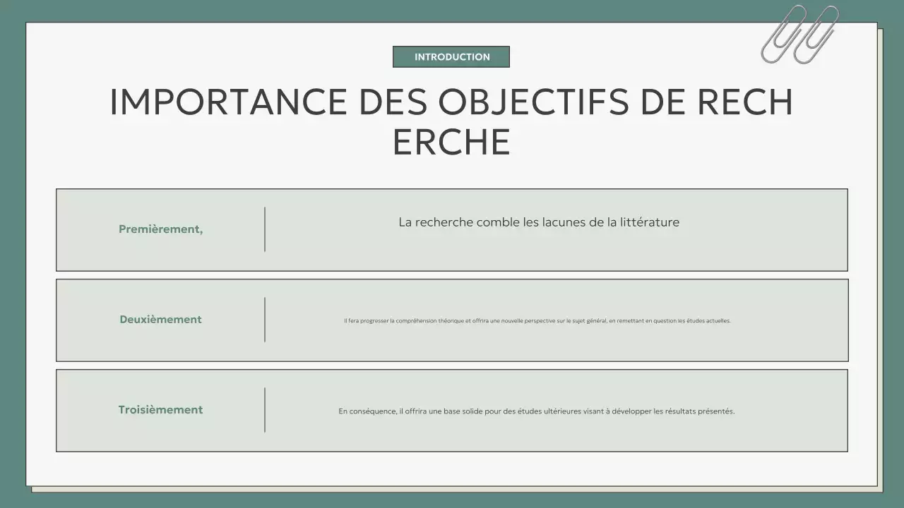 présentation de thèse moderne sarcelle
