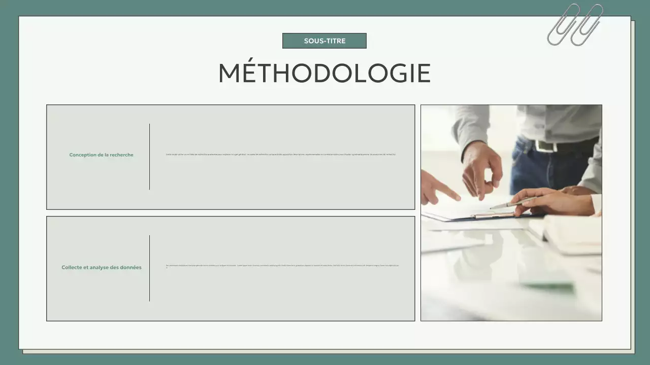 présentation de thèse moderne sarcelle