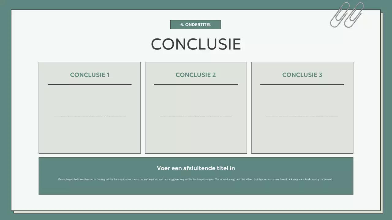 teal modern scriptie presentatie