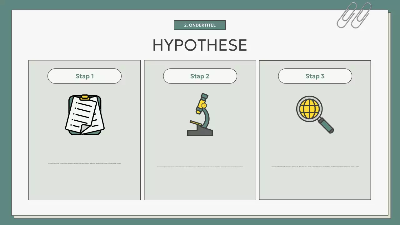 teal modern scriptie presentatie