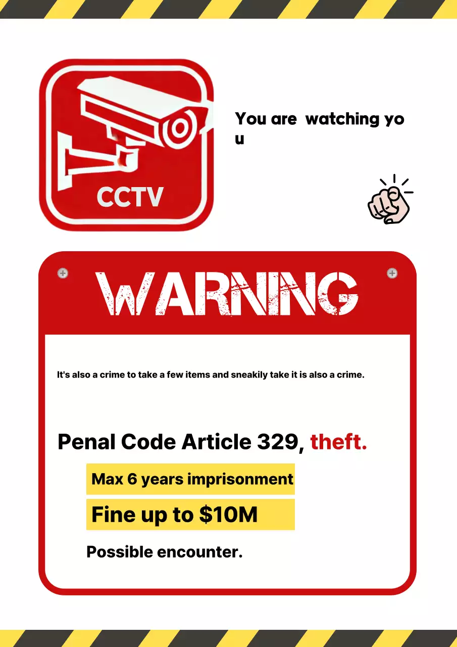 màu đỏ đơn giản hãy cẩn thận với hành vi trộm cắp