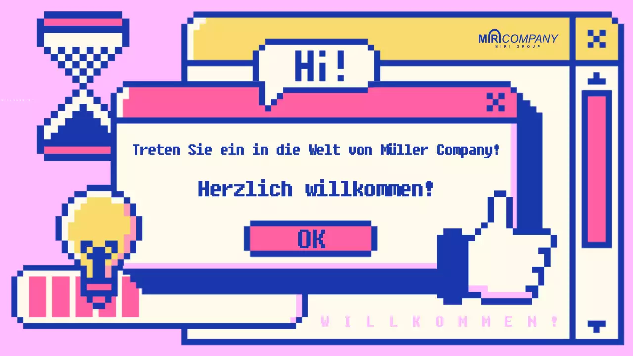 Rosa Retro-Werbeanzeige