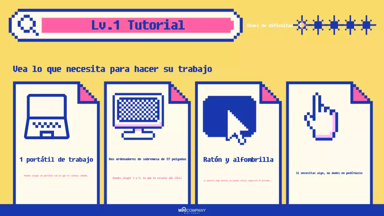 Anuncio retro rosa de bienvenida
