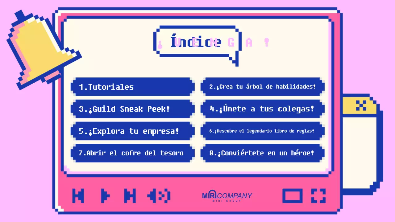 Anuncio retro rosa de bienvenida