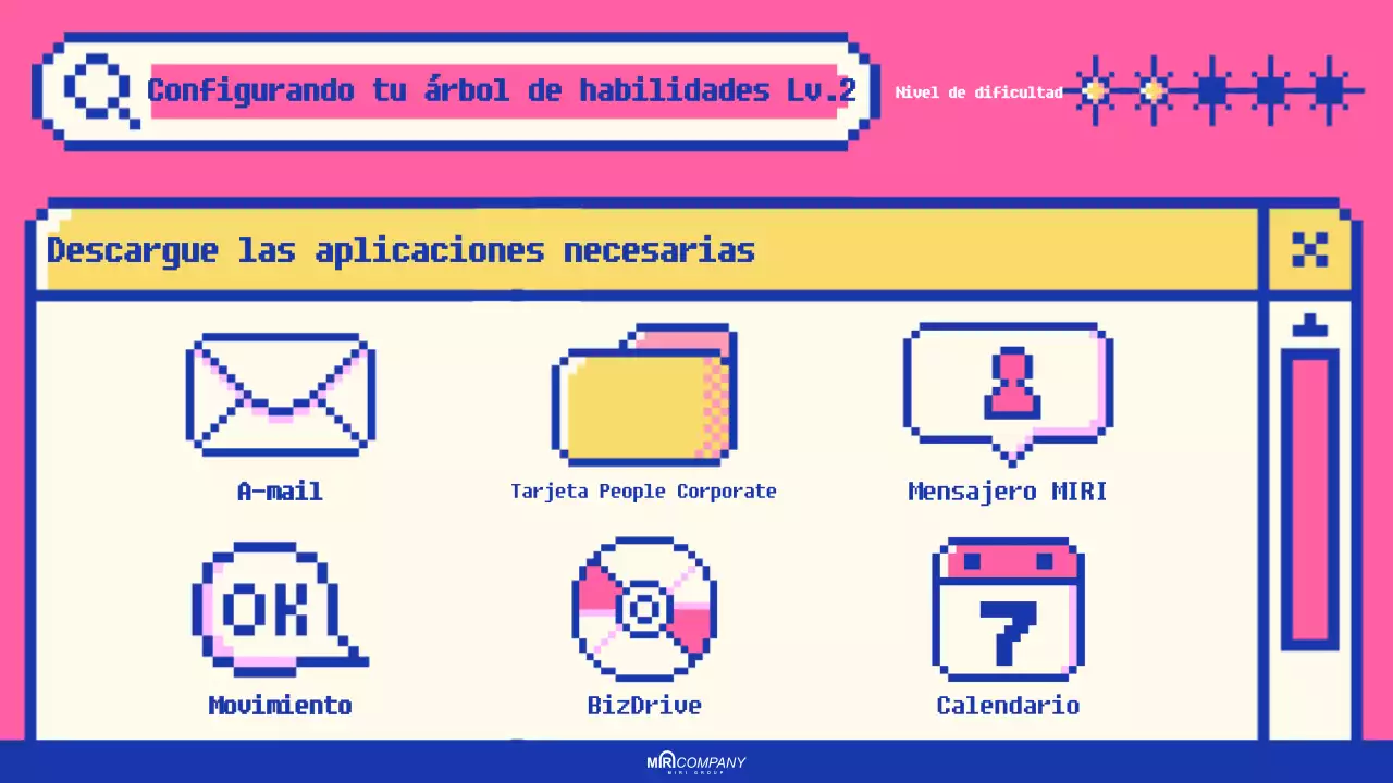 Anuncio retro rosa de bienvenida