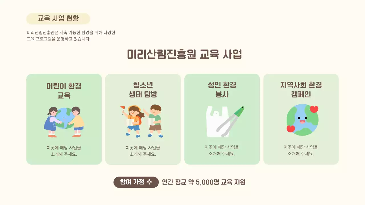 연두 자연 환경 캠페인
