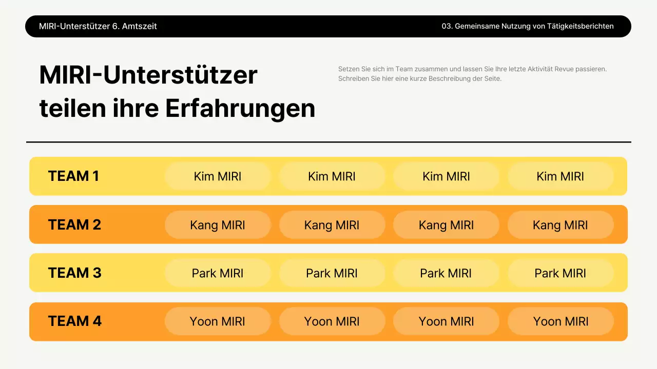 Gelber Bericht über eine saubere Umwelt