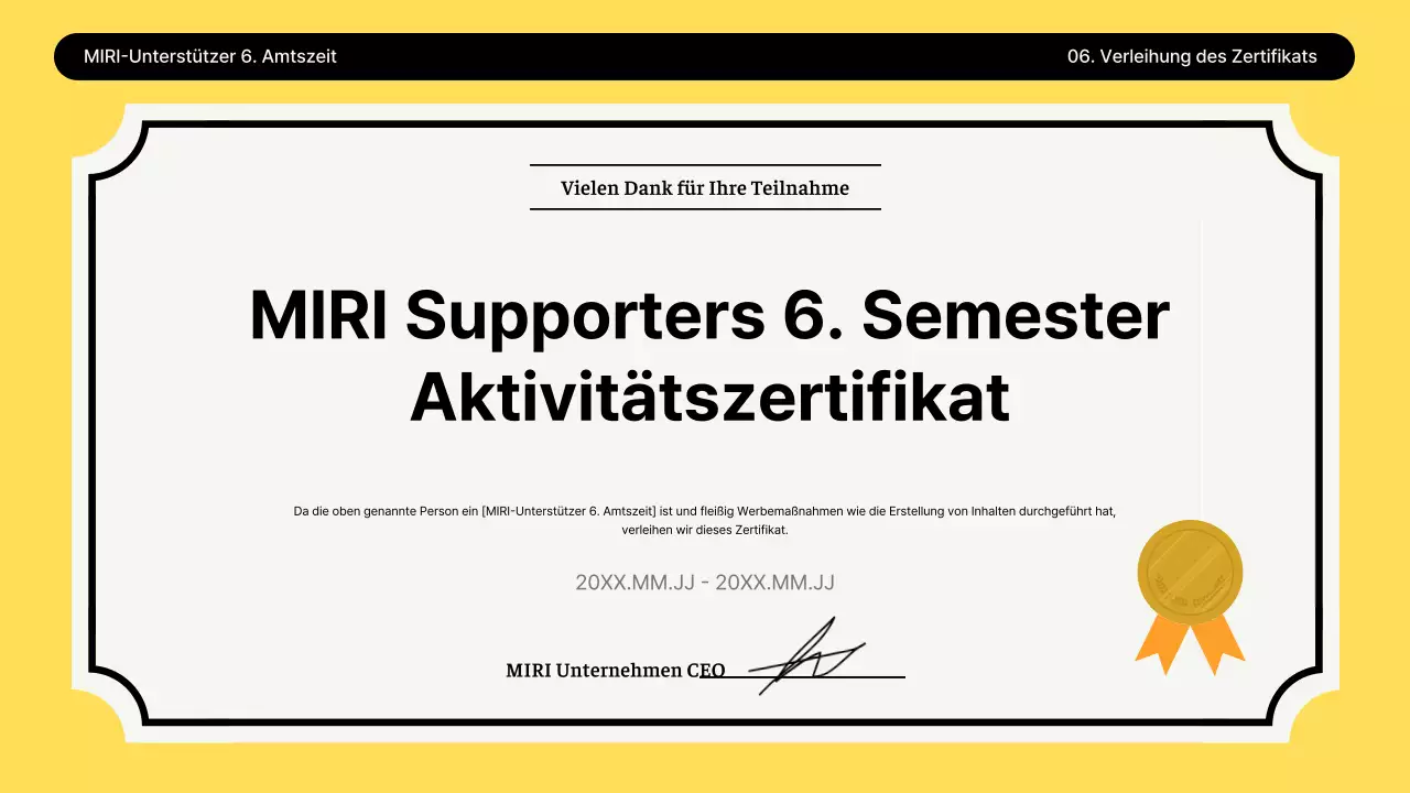 Gelber Bericht über eine saubere Umwelt