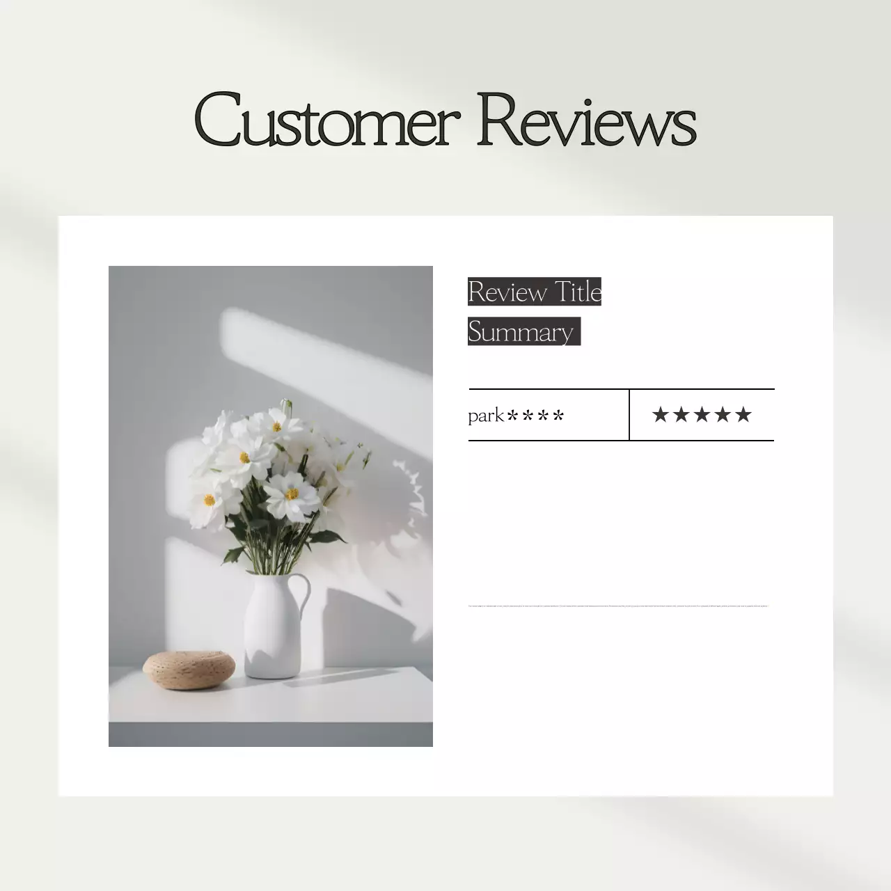 Uma coleção de modelos de revisão simples em bege