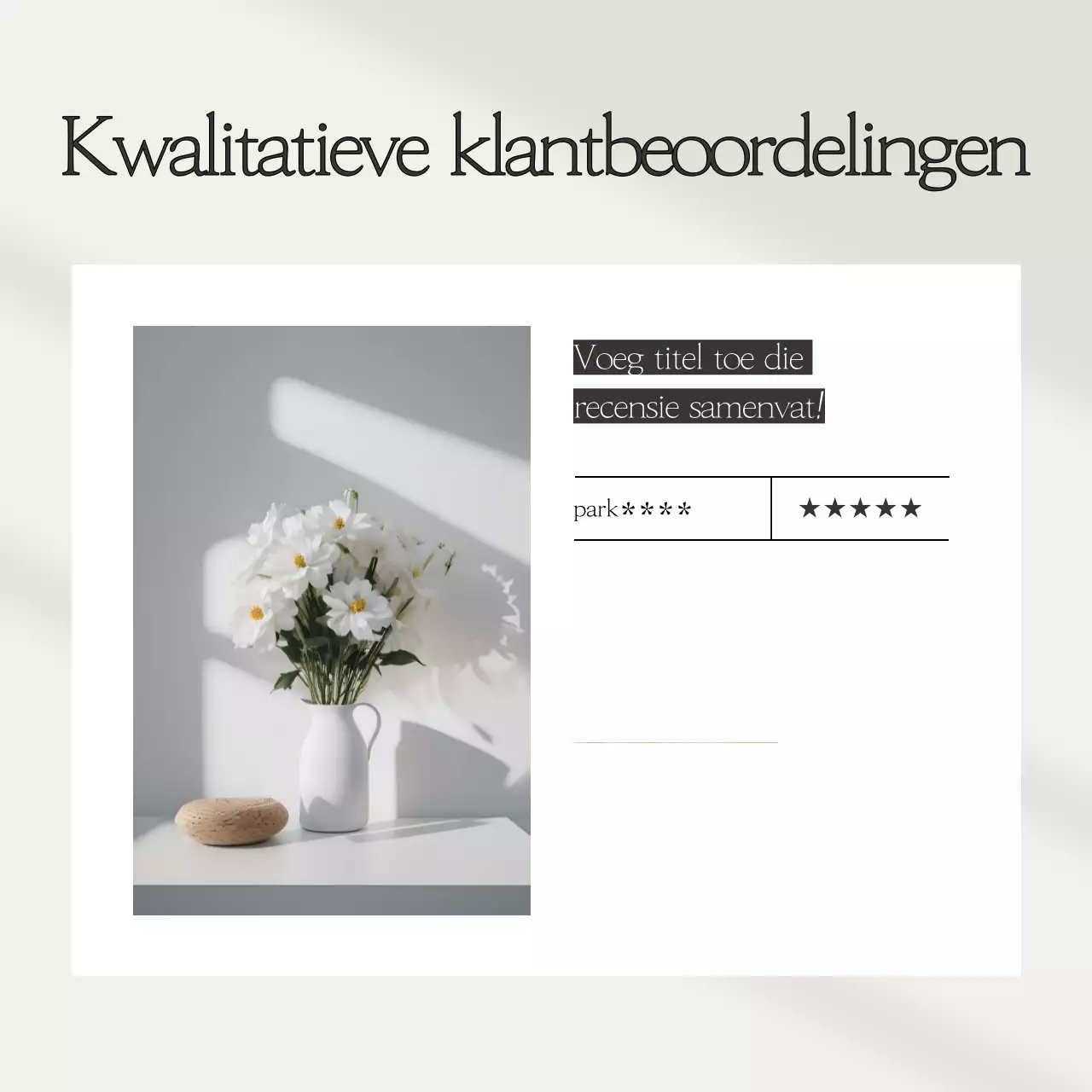 Een verzameling eenvoudige beoordelingssjablonen in beige