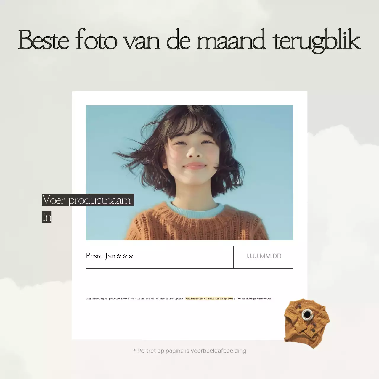 Een verzameling eenvoudige beoordelingssjablonen in beige