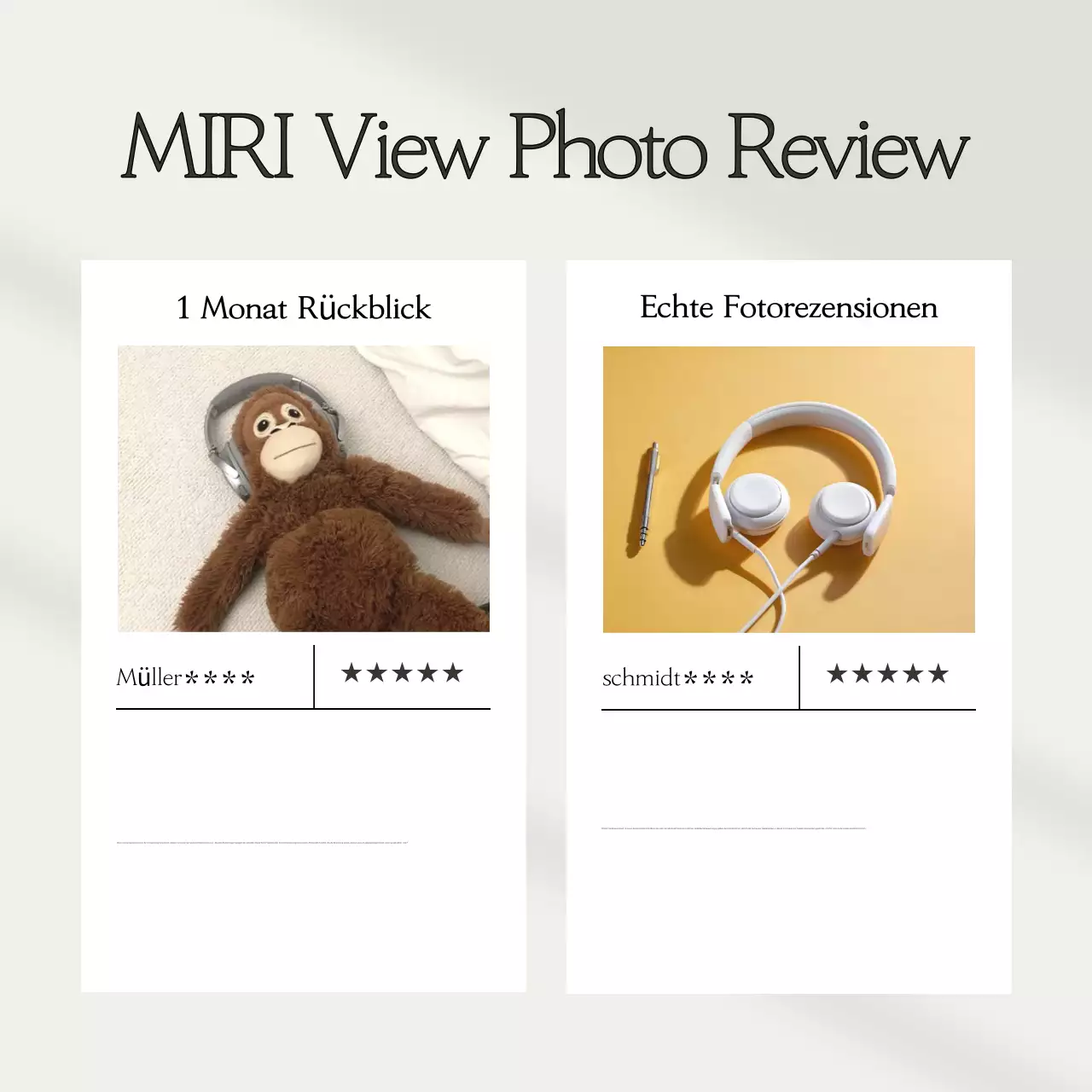 Eine Sammlung von einfachen Bewertungsvorlagen in Beige