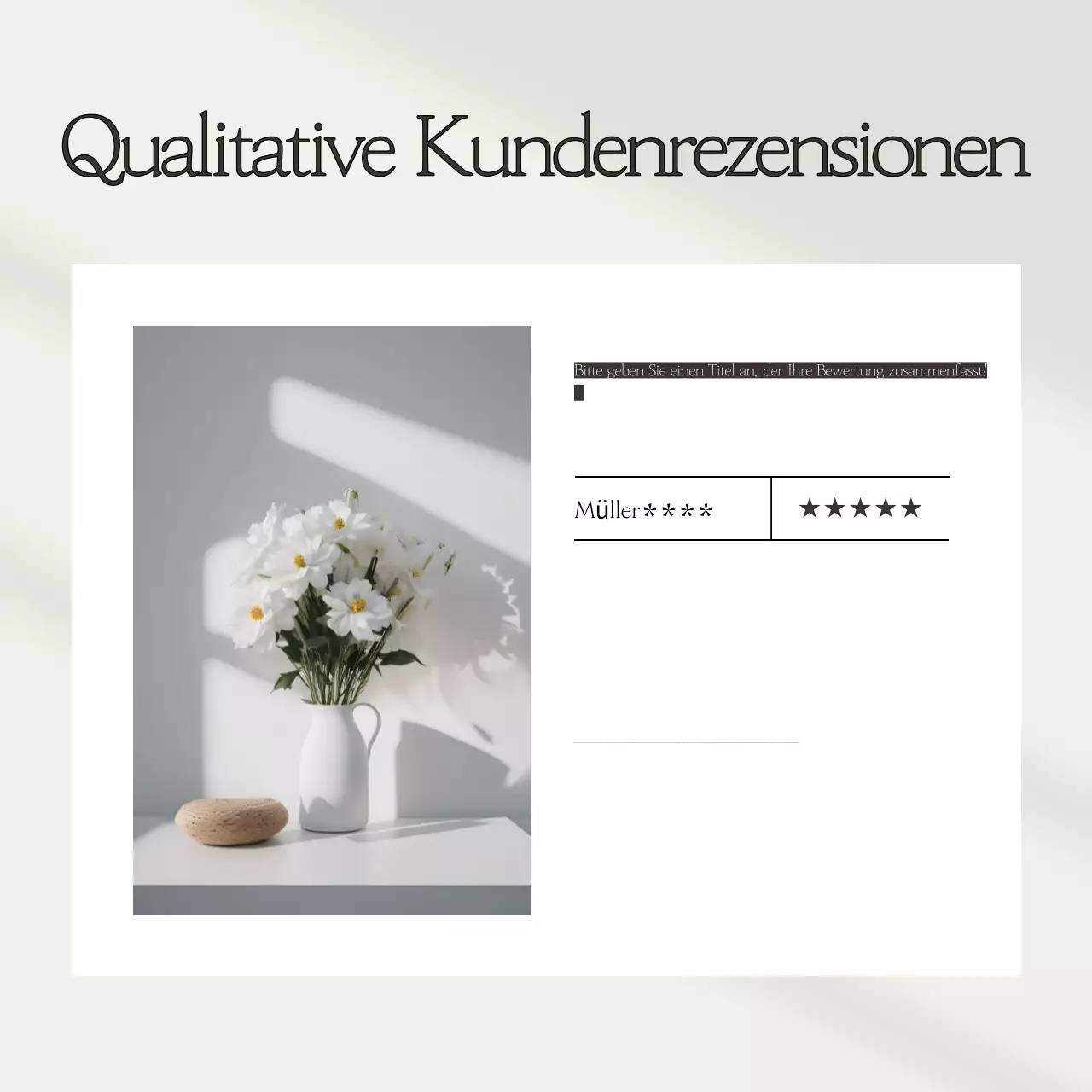 Eine Sammlung von einfachen Bewertungsvorlagen in Beige