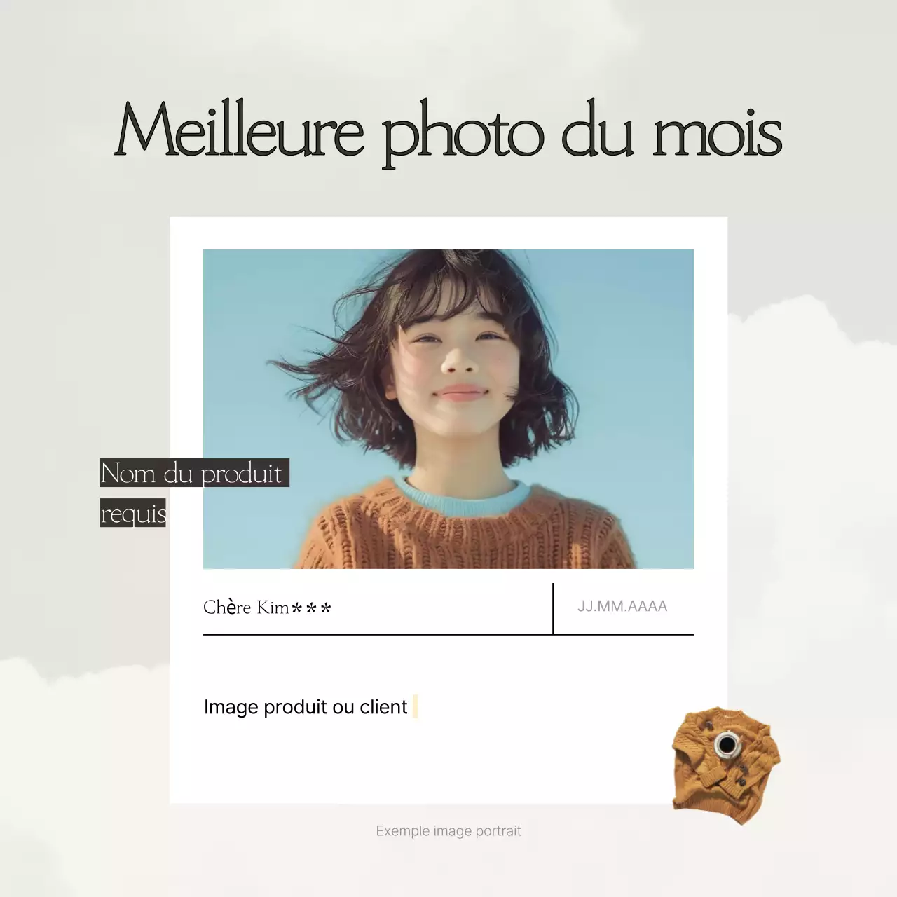 Une collection de modèles d'examen simples en beige