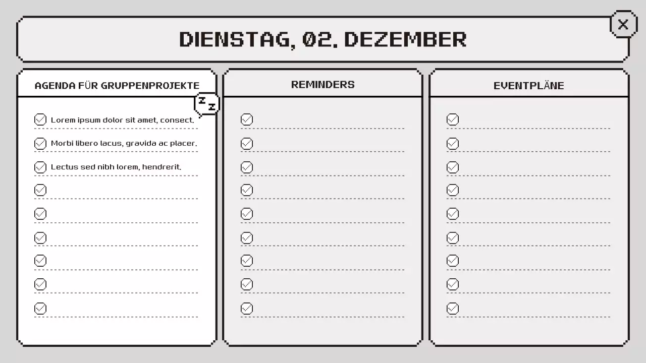 rosa retro klasse agenda