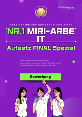 Eine lilafarbene, trendige Werbung für Aufsatznachhilfe